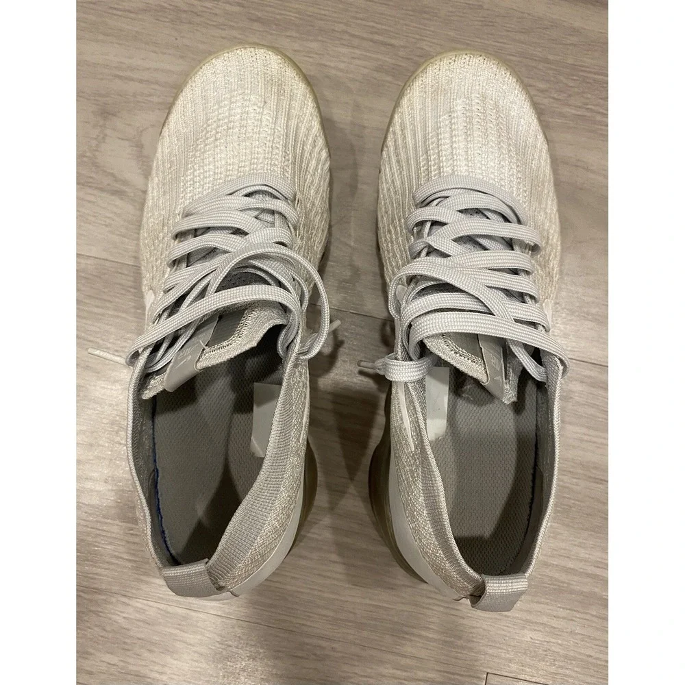 Size 8.5‎ - Nike Air VaporMax Flyknit 3 Pure Platinum Preowned No Box EUC
